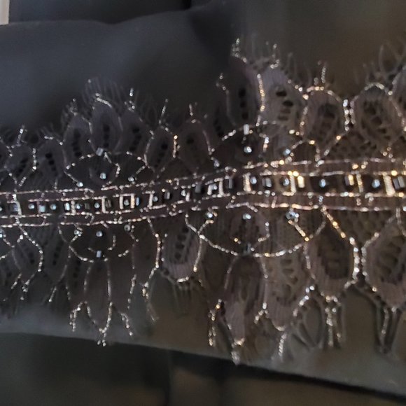 Alfani Moscow Suiting Black Basic with Silver and Pearls - Picture 6 of 7